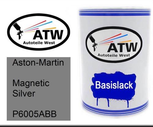 Aston-Martin, Magnetic Silver, P6005ABB: 500ml Lackdose, von ATW Autoteile West.